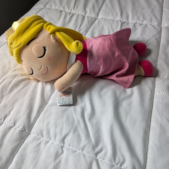Disney Baby Sleeping Aurora Princess.  New with Tag. Approximately 16 Inches. - Picture 1 of 8